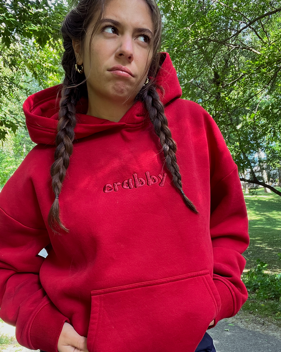 "crabby" hoodie